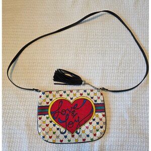 Brighton Holiday Love & Joy Crossbody Bag With Tassel Accent - Christmas Bag